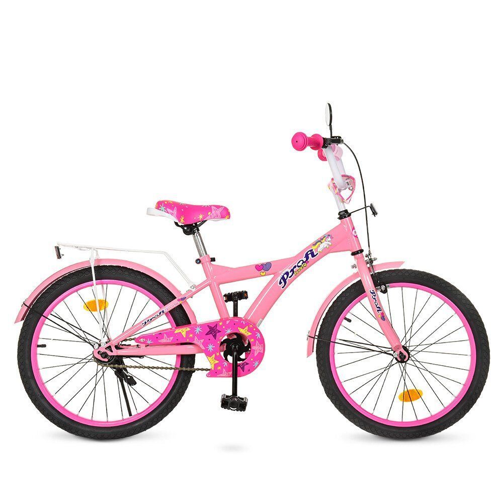 Двухколесный велосипед для девочек 20 дюймов Profi T2061-1 Original girl Розовый