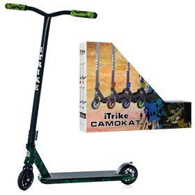 Самокат SR 2-068-5-WP3 Чёрный с зелёным