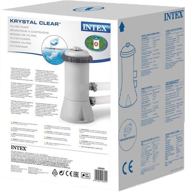 Картриджный фильтр-насос Intex 28638 для бассейнов Krystal Clear Белый