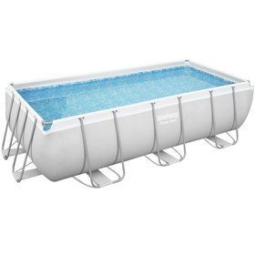 Прямоугольный каркасный бассейн Bestway 56441Power Steel Frame Pool ( 404х201х100см)