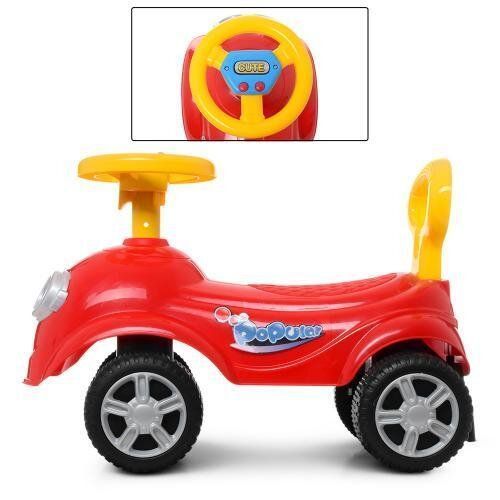 Детская каталка-толокар Bambi 615A-3 музыка и сигнал (красная)