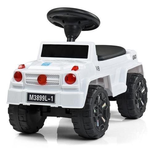 Детская каталка-толокар Bambi M 3899L-1 2в1 с родительской ручкой Белая