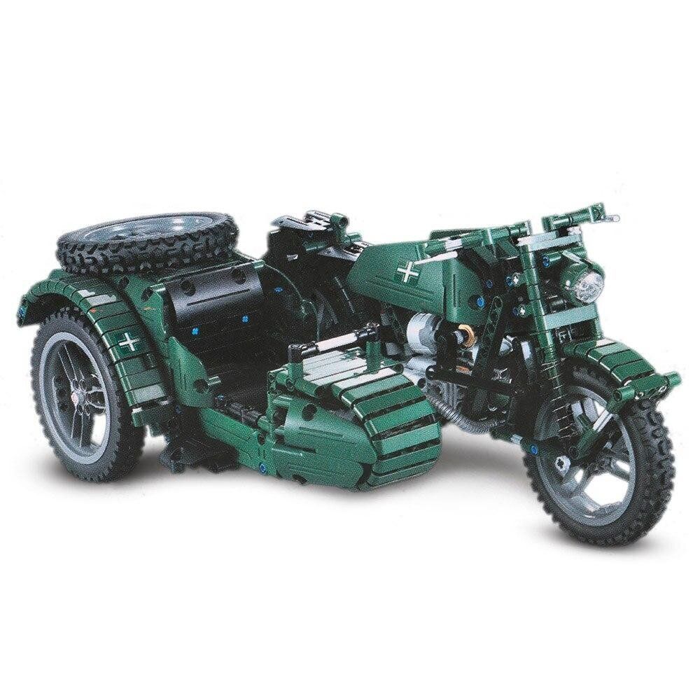 Конструктор CaDa C51021W мотоцикл (629 деталей) + радиоуправление