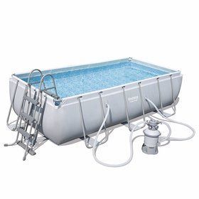 Прямоугольный каркасный бассейн Bestway 56442 Power Steel Frame Pool( 404х201х100см)