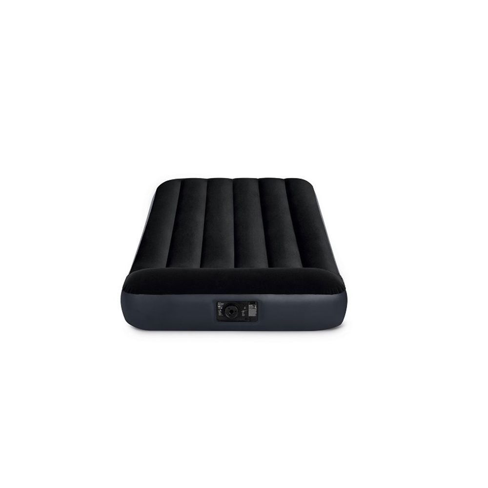 Односпальный надувной матрас Intex 64146 (99 x 1.91 x 25 см) Pillow Rest Classic Airbed + Встроенный электронасос 220В