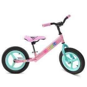 Беговел детский 12 дюймов PROFI KIDS M 3846A-2 Розовый с мятным