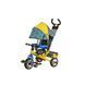 Детский трехколесный велосипед Turbo Trike M 5361-01 UKR (Желто-голубой) Надувные колеса 12/10"