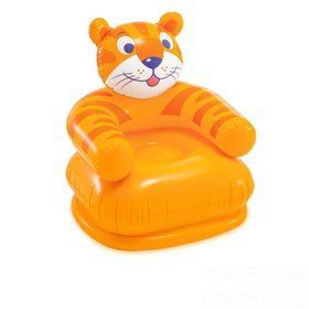 Детское надувное кресло Intex 68556-3 (65 x 64 x 74 см) Тигр Happy Animal Chair Assortment