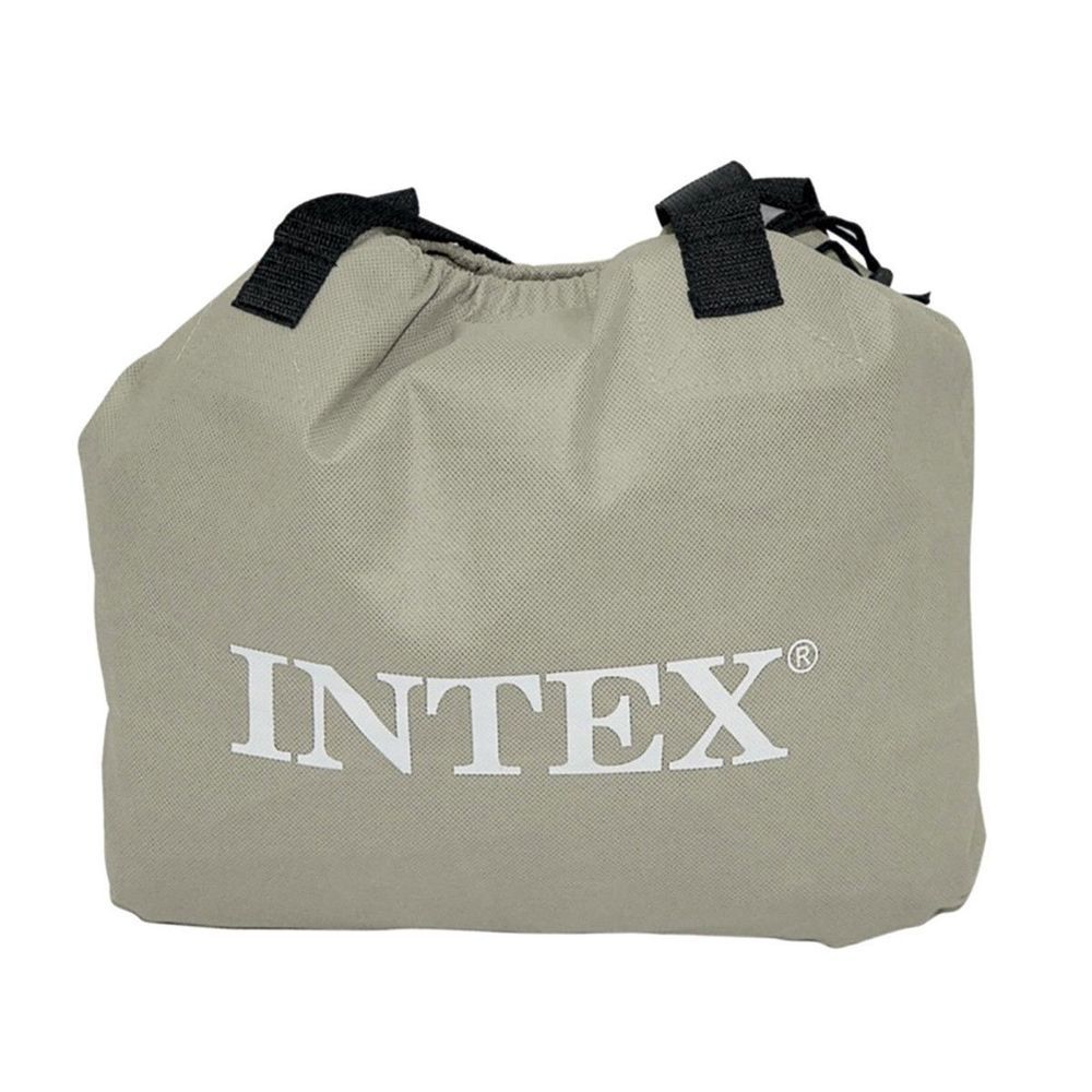 Полутороспальная надувная кровать Intex 67768 (1.37 x 1.91 x 33 см) Comfort-Plush Airbed + Встроенный электронасос 220В