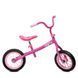 Детский беговел Profi Kids M 3255-1 (Розовый) Надувные колеса 12"
