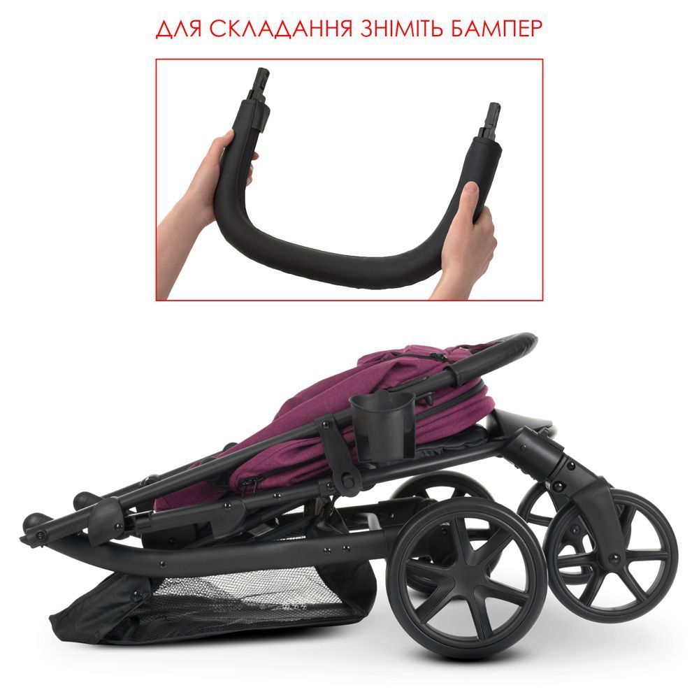 Прогулочная коляска El Camino M 3409 FAVORIT v.2 Purple