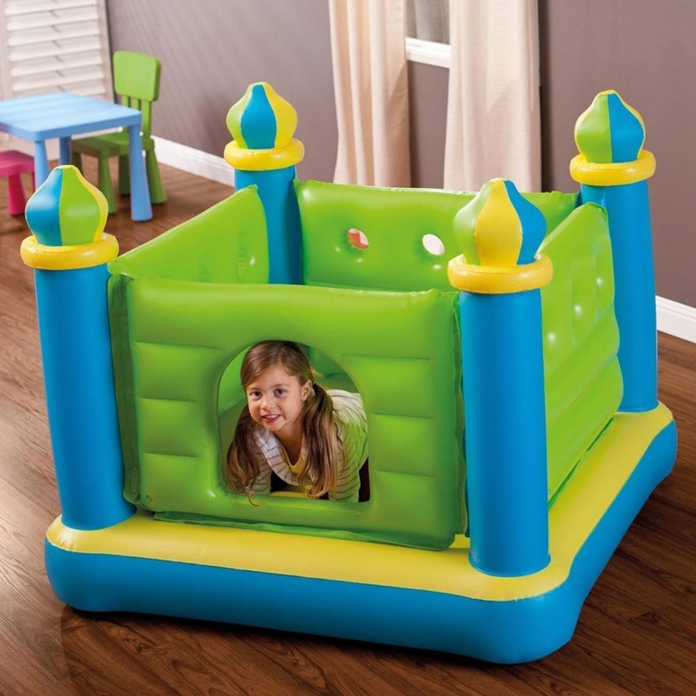 Надувной игровой центр-батут Intex 48257 (1.32 x 1.32 x 1.07 см) Jr. Jump-O-Lene Castle Bouncer