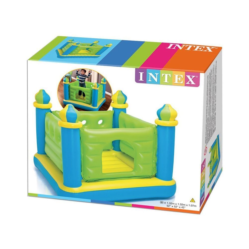 Надувной игровой центр-батут Intex 48257 (1.32 x 1.32 x 1.07 см) Jr. Jump-O-Lene Castle Bouncer