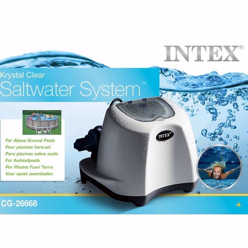 Хлоргенератор Intex 26668 (система морской воды) для бассейна Krystal Clear Белый