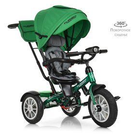 Трехколесный колясочный велосипед TurboTrike M 4057-4 Зеленый