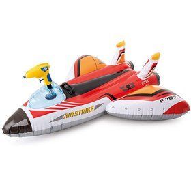 Надувной плотик Звездолёт Intex 57536-02 (117 х 117) Красный