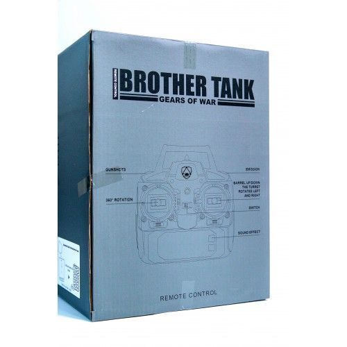 Радиоуправляемый танк Brother Tank Т90 аккумуляторный, стрельба пластиковыми пулями и пулями Orbeez