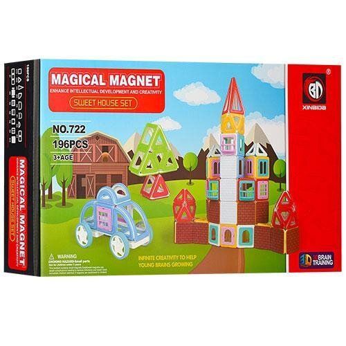 Магнитный конструктор Bambi 722 Magical Magnet Xinbida (196 деталей)