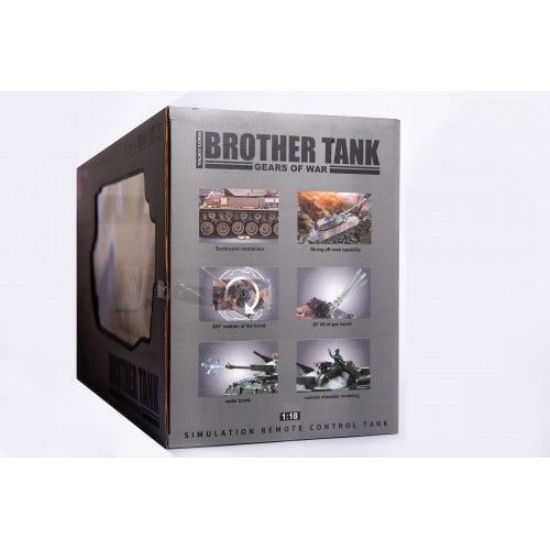 Радиоуправляемый танк Brother Tank Т90 аккумуляторный, стрельба пластиковыми пулями и пулями Orbeez