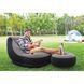 Надувное кресло Intex 68564 с пуфиком (99 x 1.30 x 76 см) Ultra Lounge