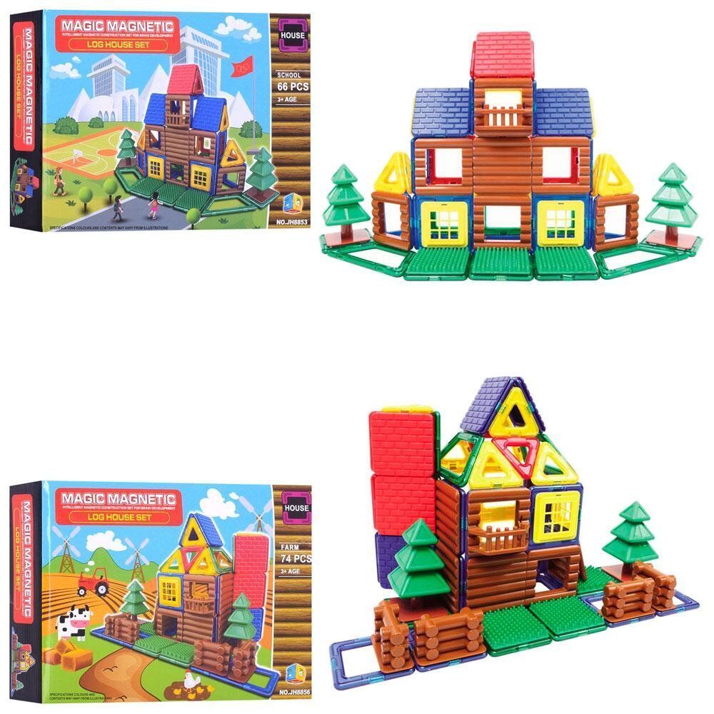 Конструктор магнитный Bambi JH8853-56-1 Домик
