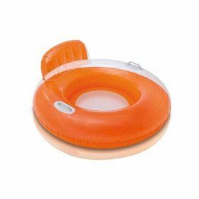 Надувной круг Intex 56512 с ручками Candy Color Lounges (102 см) Оранжевый