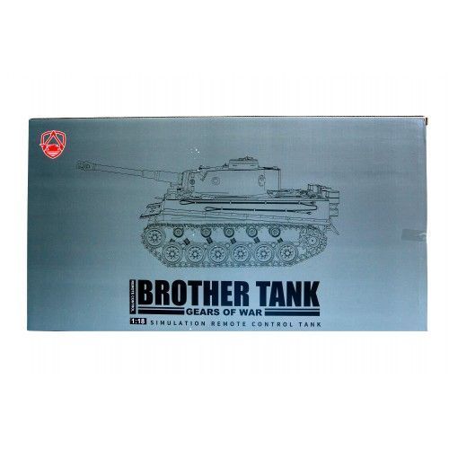 Радиоуправляемый танк Brother Tank ТИГР аккумуляторный, стрельба пластиковыми пулями и пулями Orbeez