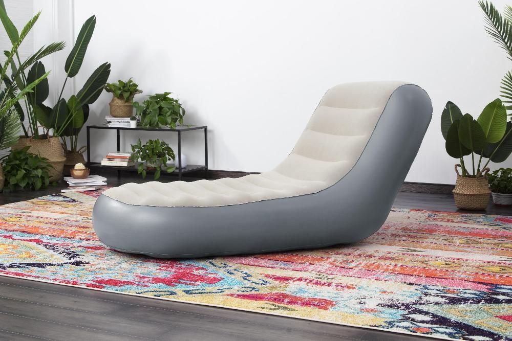 Надувное кресло Bestway 75064-1 Chaise Sports Lounger (84x165x79 см) Серый