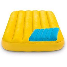 Детский надувной матрас Intex 66801 (88 x 1.57 x 18 см) Желтый Cozy Kidz Airbed + Надувная подушка