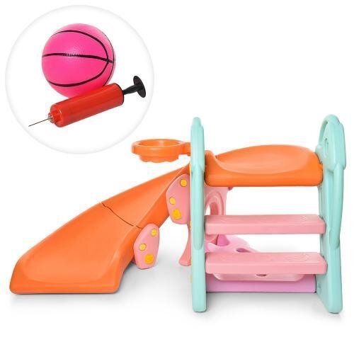 Горка Bambi QX-1802 Оранжевая (138-66-92 см)
