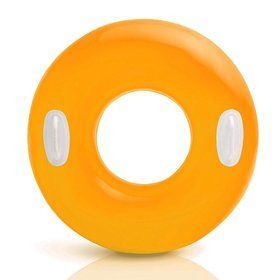 Надувной круг Intex 59258-1 (76 см) с ручками Оранжевый