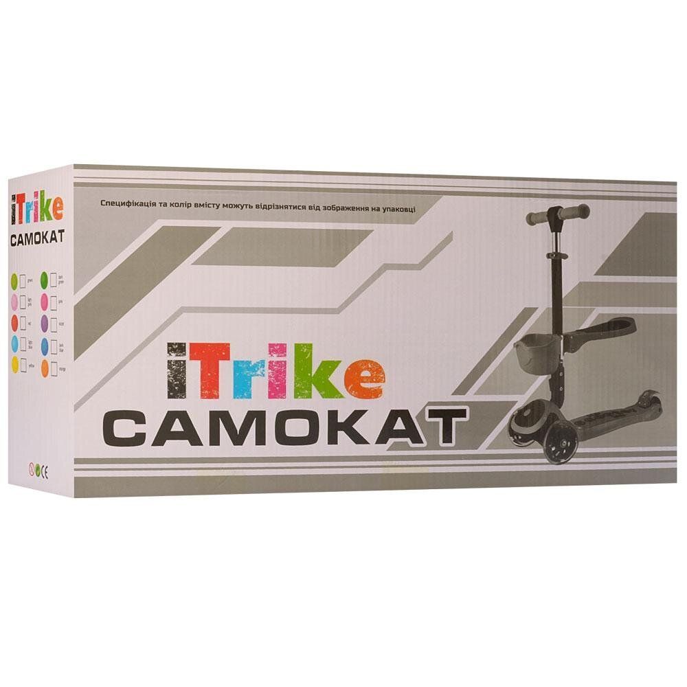 Детский самокат ITrike JR 3-074-BL