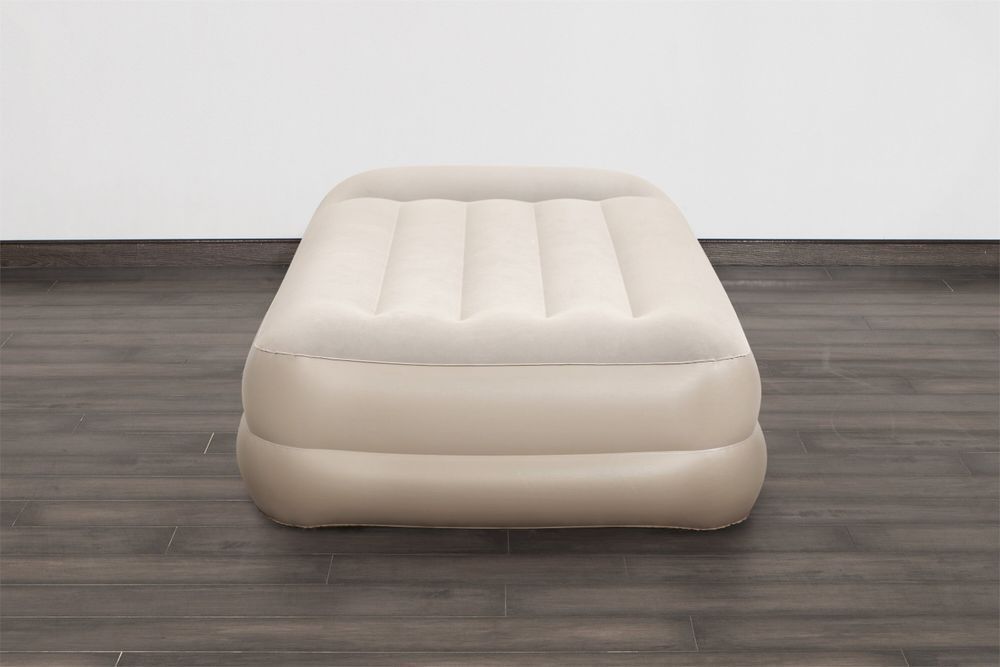 Надувная кровать Bestway 67694 Tritech Airbed (191х97х42 см)  с подголовником, встроенный электронасос Бежевый
