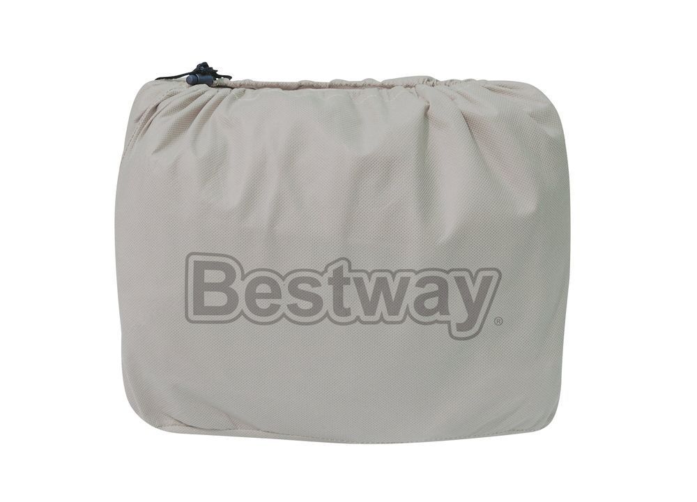 Надувная кровать Bestway 67694 Tritech Airbed (191х97х42 см)  с подголовником, встроенный электронасос Бежевый
