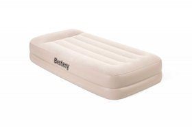Надувная кровать Bestway 67694 Tritech Airbed (191х97х42 см)  с подголовником, встроенный электронасос Бежевый