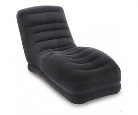 Надувное кресло Intex 68595-1 (86х170х94 см) Mega Lounge Черное