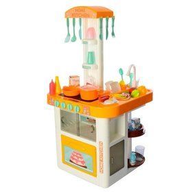 Большая детская игровая кухня Limo Toy 889-59-60 на 40 предметов Оранжевая