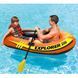 Двухместная надувная лодка Intex 58331 (185 x 94 x 41 см) Explorer 200 Set + Пластиковые весла и мини ручной насос