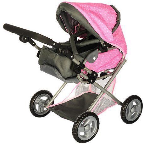 Коляска 65826 для куклы Melogo Pink