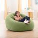 Надувное кресло Intex 68576 (1.24 x 1.19 x 76 см) Салатовый Beanless Bag Club Chair