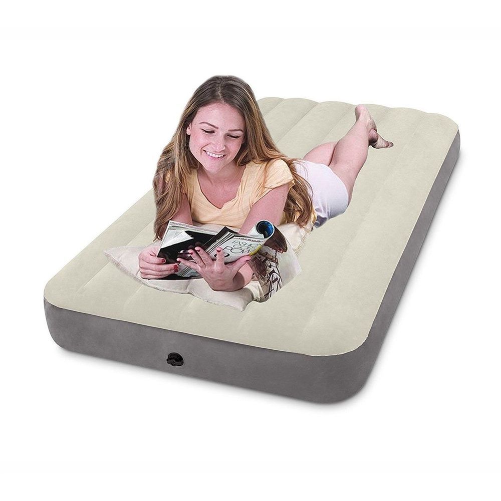 Односпальный надувной матрас Intex 64101 (99 x 1.91 x 25 см) Deluxe Single-High Airbed