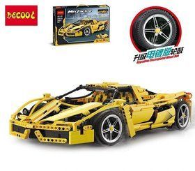 Конструктор DECOOL 3382A-B Желтая машина 1367 деталей