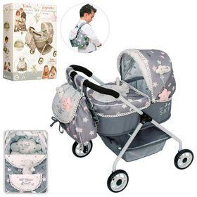 Коляска классика для куклы DeCuevas 86024 (51-35-56 см)