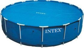 Солнечное покрывало Intex 28013 (457 см) для бассейна Голубое