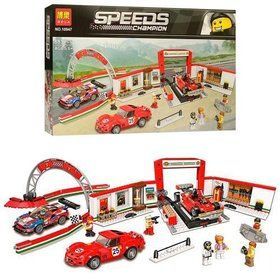 Конструктор Bela 10947 Гараж Ferrari (Аналог Lego 75889), (883 детали)