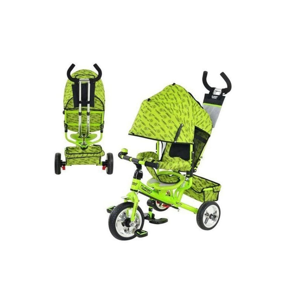 Детский трехколесный велосипед Turbo Trike M 5363-2-3 (Зеленый) Колеса EVA 10/8"