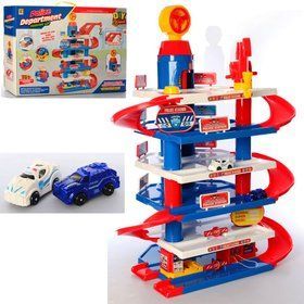 Детский Игровой Гараж 866-23 Полиция (6 Уровней Парковки, Машинки)﻿