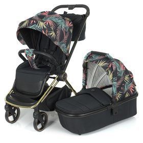 Универсальная коляска 2в1 El Camino ME 1091-G PERSONA Black Pink Palm