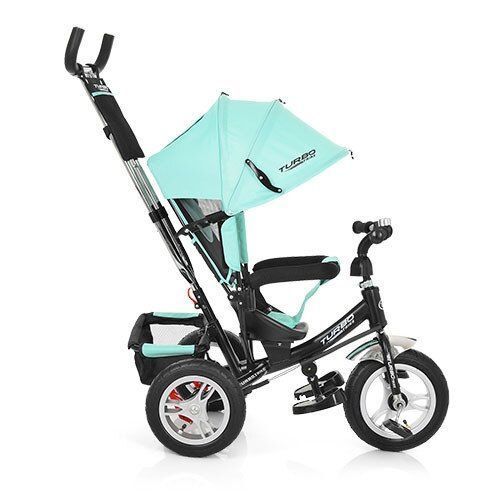 Трехколесный колясочный велосипед TurboTrike M 3113A-15 Бирюзовый