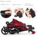 Коляска детская El Camino ME 1015L AMULET Deep Red